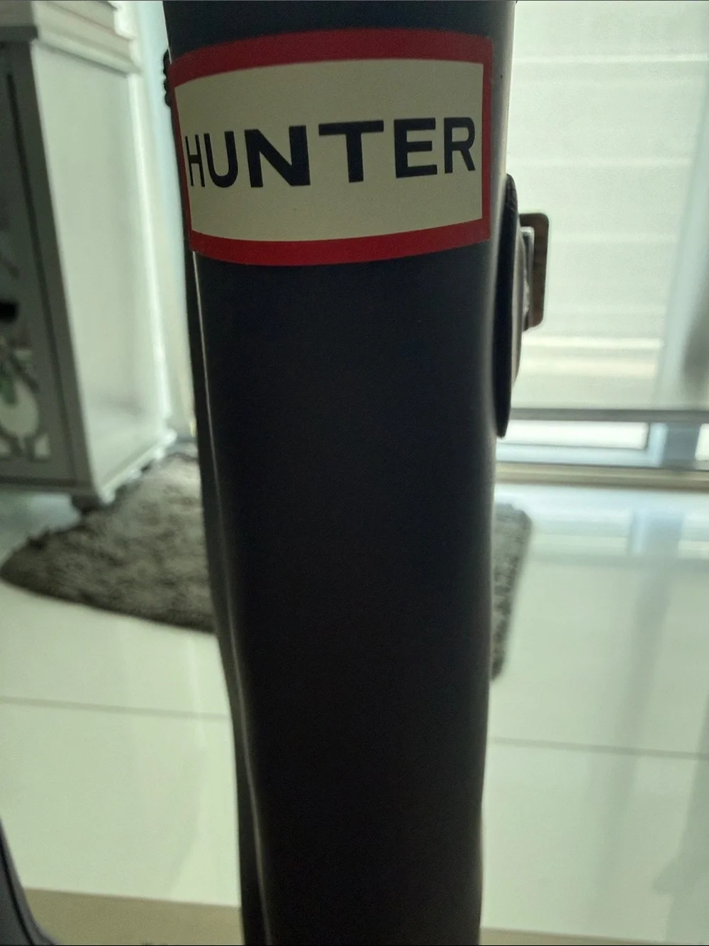 Hunter Women's Tall Navy Matte Waterproof Rain Boots
